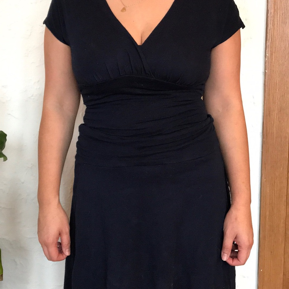 Navy blue Anthropologie dress